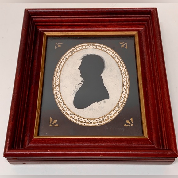 Kindel Framed Antique William Doyle Signed Silhouette Victorian Gentleman - Picture 10 of 16